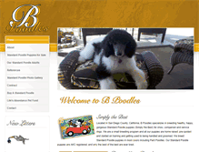 Tablet Screenshot of bpoodles.com